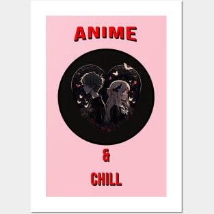 anime and chill Posters and Art